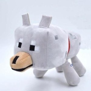 peluche loup minecraft