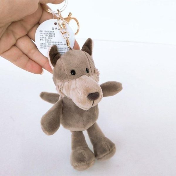peluche loup porte-clés