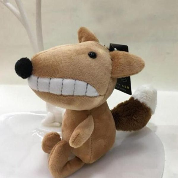 peluche loup rigolo