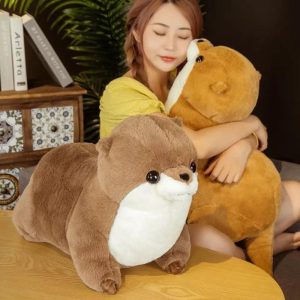 peluche loutre géante