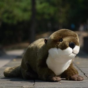 peluche loutre réaliste