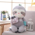 peluche mignonne paresseux rose