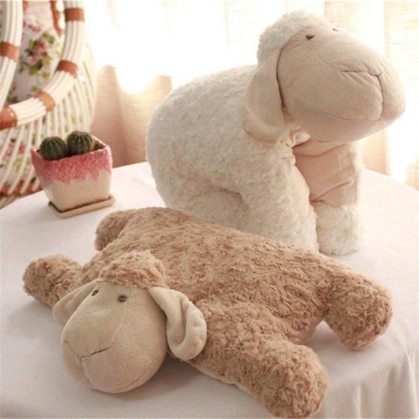 peluche mouton coussin doux