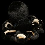 peluche noire pieuvre géante