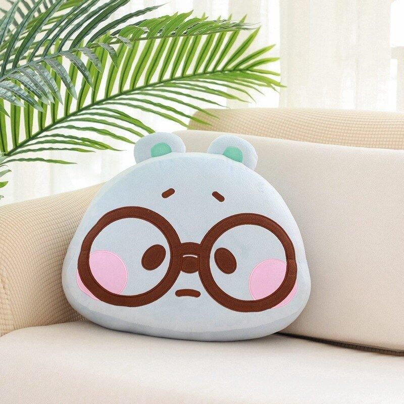 peluche ours coussin