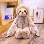 peluche paresseux gris