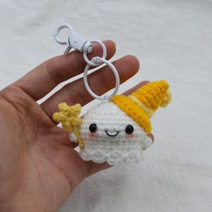 peluche pieuvre crochet jaune