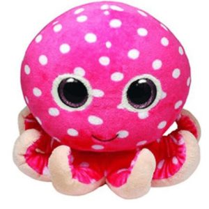 peluche pieuvre fuchsia