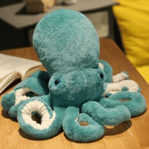 peluche pieuvre géante verte