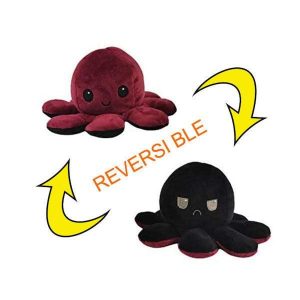 peluche pieuvre humeur rouge