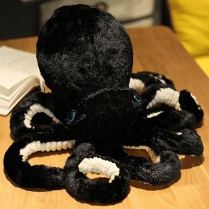peluche pieuvre noire