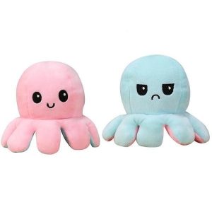 peluche pieuvre rose