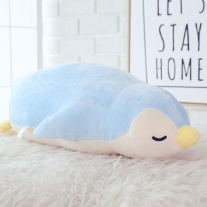 peluche pingouin bleu