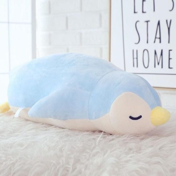 peluche pingouin bleu