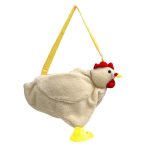 peluche poule sac pratique