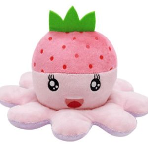 peluche poulpe fraise