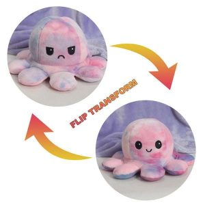 peluche poulpe réversible