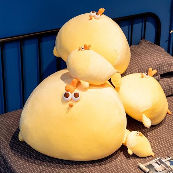 peluche poussin jaune