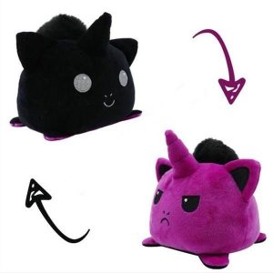 peluche réversible baleine grincheuse