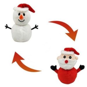 peluche réversible bonhomme de neige
