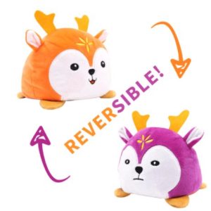 peluche réversible cerf