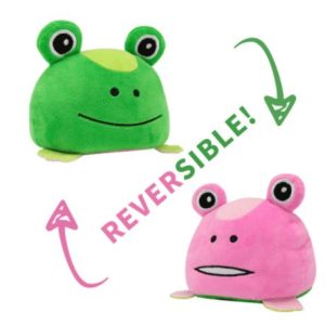 peluche réversible grenouille