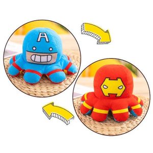 peluche réversible iron man