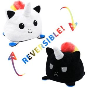 peluche réversible licorne