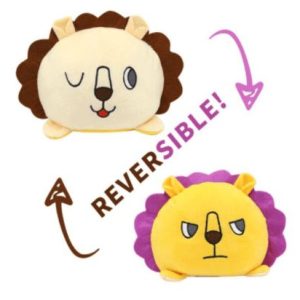 peluche réversible lion