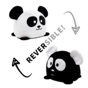 peluche réversible panda