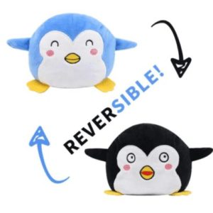 peluche réversible pingouin