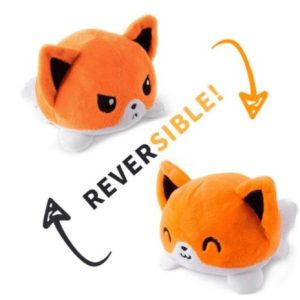 peluche réversible renard
