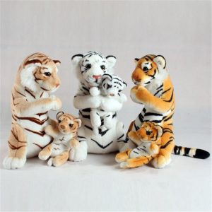 peluche tigre avec son bébé