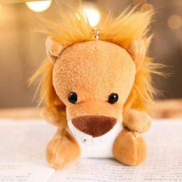 porte-clés lion peluche