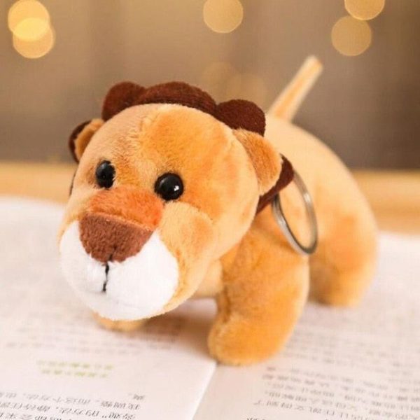 porte-clés peluche lion