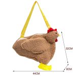 sac bandoulière poule en peluche